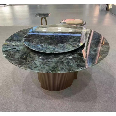 Green marble dining table
